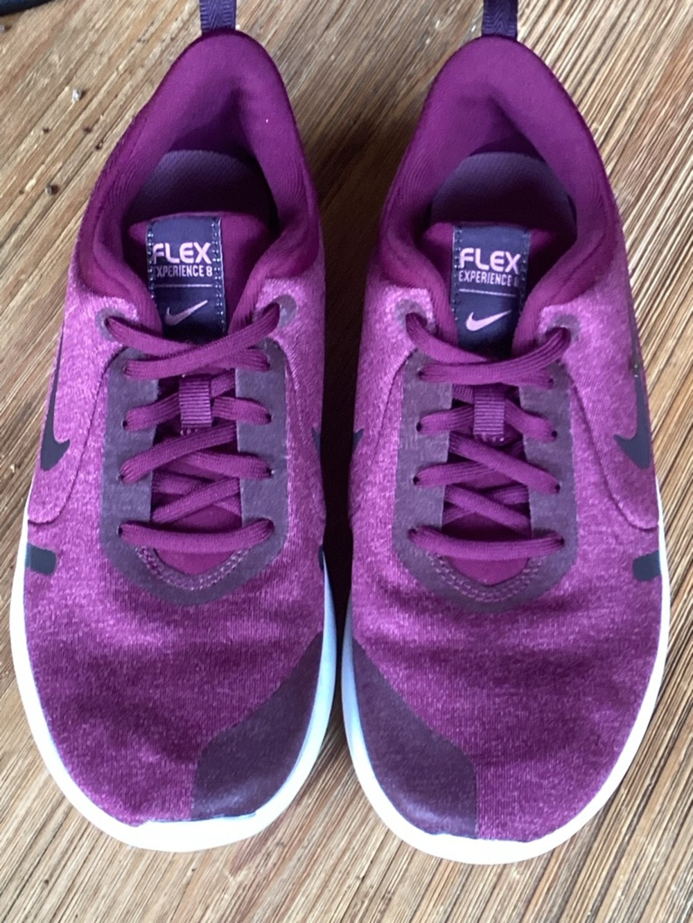 Nike Plum/Purple Flex Experience RN 8 Athletic Shoes